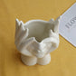 PalmCraft White Ceramic Face Vase