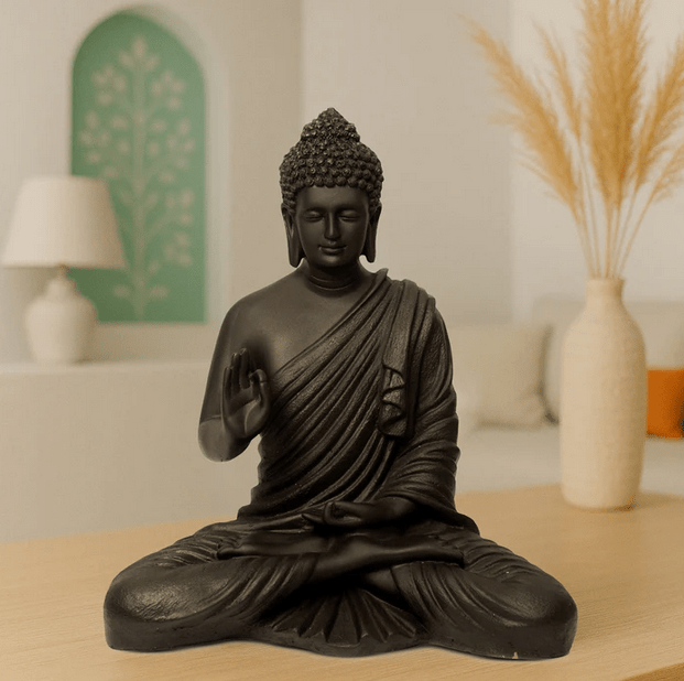 Tranquil BIg Black Buddha – Radiating Peace & Inner Calm