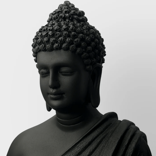 Tranquil BIg Black Buddha – Radiating Peace & Inner Calm